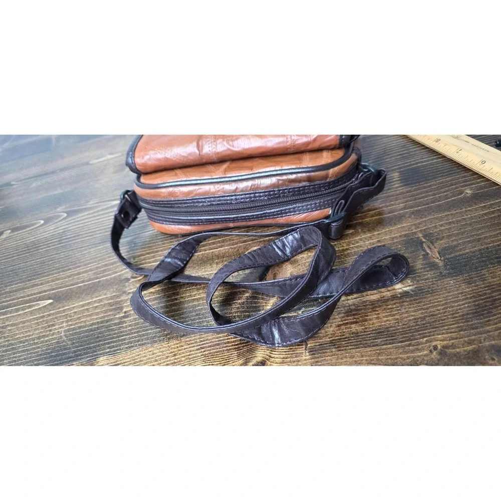 Vintage Rustic Brown 100% Leather Camera‎ Bag With Strap